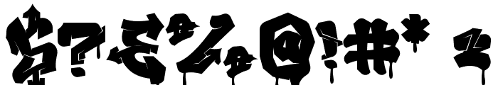 Melttrax Drip Drip Font OTHER CHARS