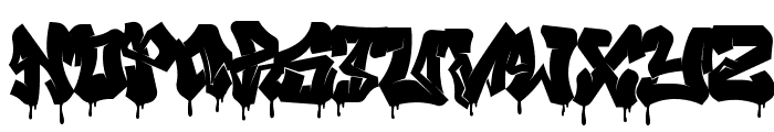 Melttrax Drip Drip Font LOWERCASE