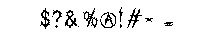 Melvorn Regular Font OTHER CHARS