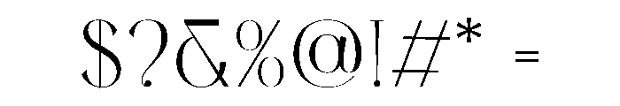 Menorca Font OTHER CHARS