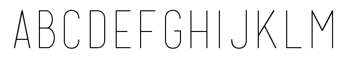 Mensch Thin Font LOWERCASE