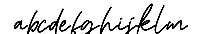 Menthol Signature Personal Use Font LOWERCASE