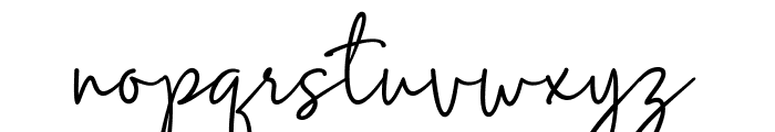 Mention Signature Font LOWERCASE