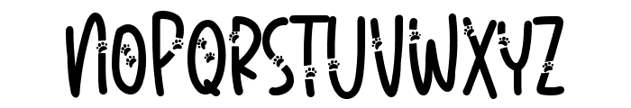 Meow Paw Font UPPERCASE