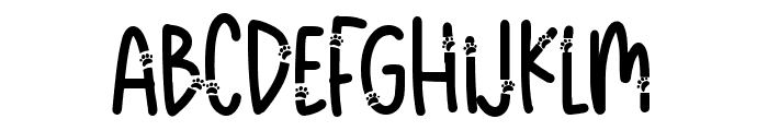 Meow Paw Font LOWERCASE