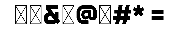 Mepro Exoren Trial Regular Font OTHER CHARS