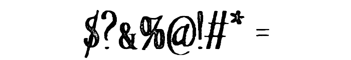 MerchandePrintSerif-Rough Font OTHER CHARS