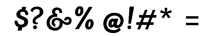MerciaScript Font OTHER CHARS