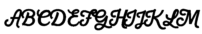 MerciaScript Font UPPERCASE