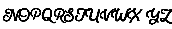 MerciaScript Font UPPERCASE