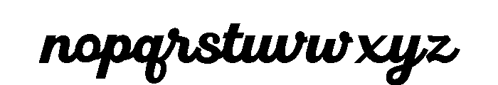 MerciaScript Font LOWERCASE