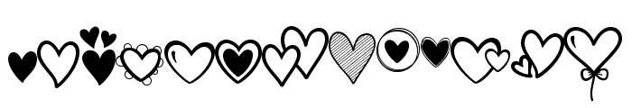 Merciful Heart Doodle Font LOWERCASE