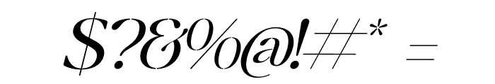 Mergila DEMO VERSION Italic Font OTHER CHARS
