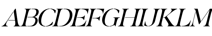 Mergila DEMO VERSION Italic Font UPPERCASE