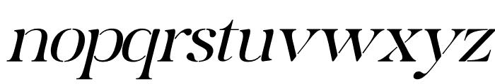 Mergila DEMO VERSION Italic Font LOWERCASE