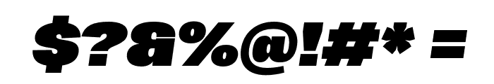 MericaFuturistBlackItalic PERSONAL USE ONLY Font OTHER CHARS