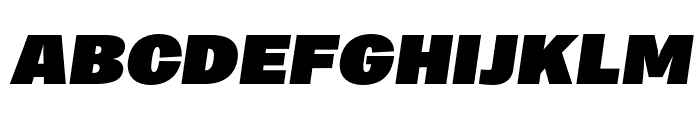 MericaFuturistBlackItalic PERSONAL USE ONLY Font UPPERCASE