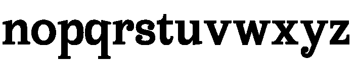 Meridi Rolitud Font LOWERCASE