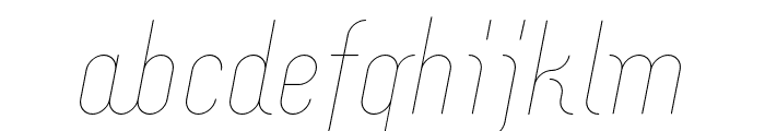 Merijntje ExtraLight Italic Font LOWERCASE