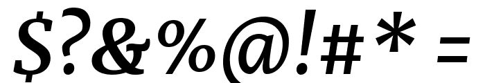 Merriweather Bold Italic Font OTHER CHARS