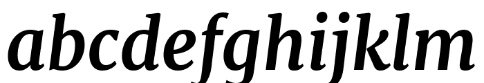 Merriweather Bold Italic Font LOWERCASE