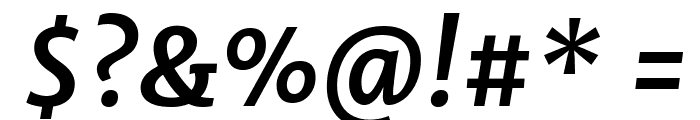 Merriweather Sans Bold Italic Font OTHER CHARS