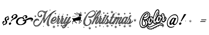 Merry Christmas Color Regular Font OTHER CHARS