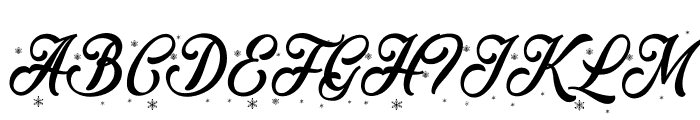 Merry Christmas Color Regular Font UPPERCASE
