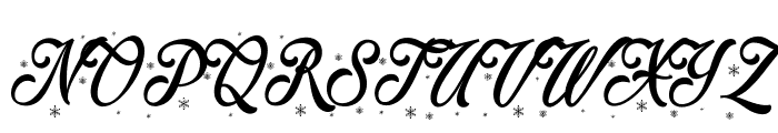 Merry Christmas Color Regular Font UPPERCASE
