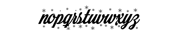 Merry Christmas Color Regular Font LOWERCASE