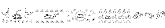 Merry Christmas Font UPPERCASE