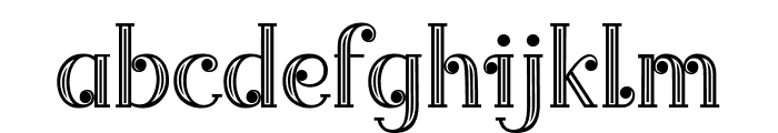Merrycle Carved Font LOWERCASE