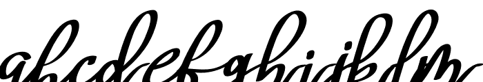 Mery Qolby Italic Font LOWERCASE