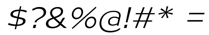 MesmerizeExLt-Italic Font OTHER CHARS
