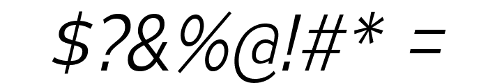 MesmerizeLt-Italic Font OTHER CHARS