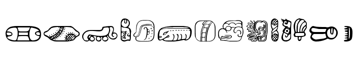 MesoAmerica Dings Three Font LOWERCASE