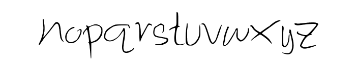 MessyBrush Font LOWERCASE