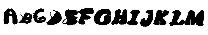 MessyBubble Font UPPERCASE