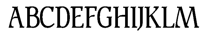 Mestalight Font UPPERCASE