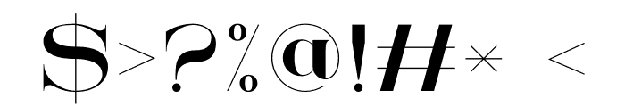 Mestro Serif Font OTHER CHARS