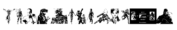 Metal Gear Solid The Phantom Font Font LOWERCASE