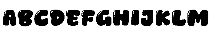 Metal Glass Font UPPERCASE
