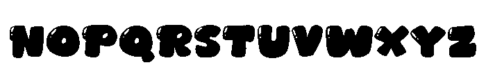 Metal Glass Font LOWERCASE