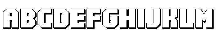 Metal Sentinel 3D Font UPPERCASE