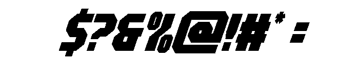 Metal Sentinel Condensed Ital Font OTHER CHARS