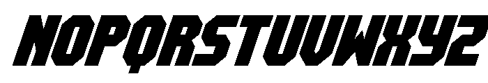 Metal Sentinel Condensed Ital Font UPPERCASE