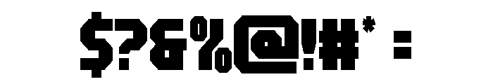 Metal Sentinel Condensed Font OTHER CHARS