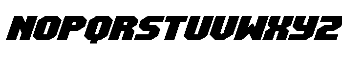 Metal Sentinel Expanded Italic Font LOWERCASE