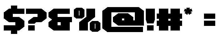 Metal Sentinel Expanded Font OTHER CHARS