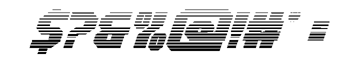 Metal Sentinel Gradient Italic Font OTHER CHARS